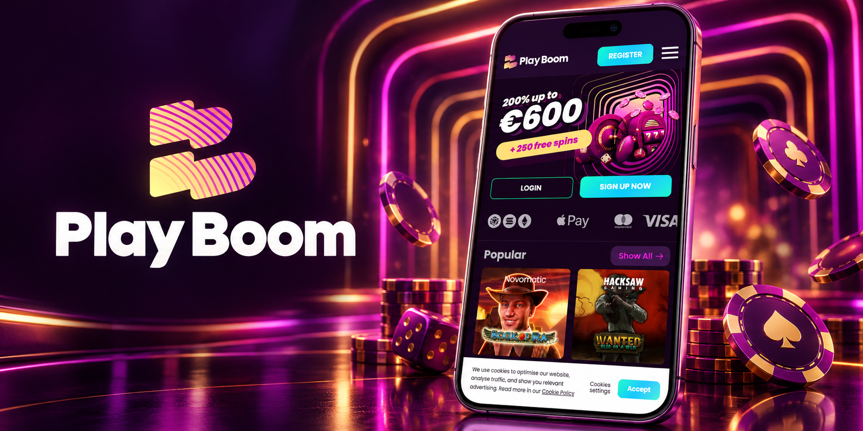 PlayBoom Casino App-Screenshot